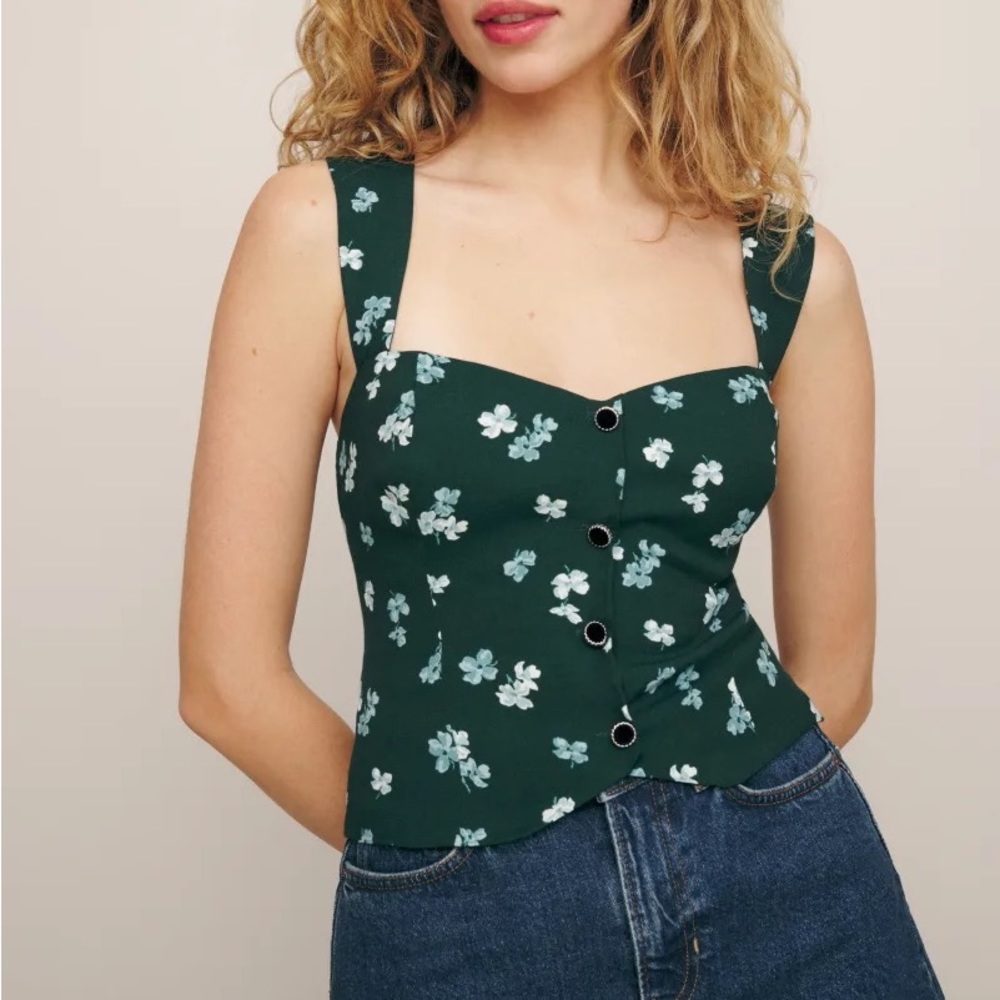 Reformation Kimberly top in Biba